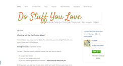 Desktop Screenshot of dostuffyoulove.com