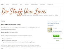 Tablet Screenshot of dostuffyoulove.com